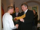 Sportlerehrung 2003: Ehrennadel der Stadt Gera in Bronze für Marcel Barth