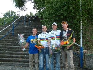 JWM-Teilnehmer des SSV Gera: René Enders, Robert Förstemann, Marcel Barth, Sascha Damrow (v.l.)