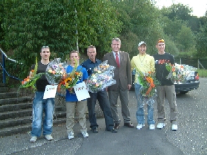 Empfang unserer JWM-Teilnehmer auf der Geraer Radrennbahn