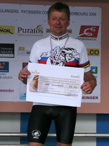 Hubert Kollascheck wird zum zweiten Mal nach 1999 Rad-Weltmeister der Bäcker und Konditoren