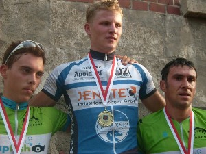 v.l.: Sebastian May, Thüringer Meister Martin Brand, Andreas Huth (Foto: team-jenatec)