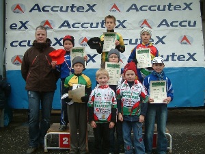 Siegerehrung nach dem Cup 2008 Crosslauf in Gera.