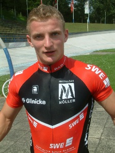 Der Geraer René Enders startet für das Sprintteam Stadtwerke Erfurt.