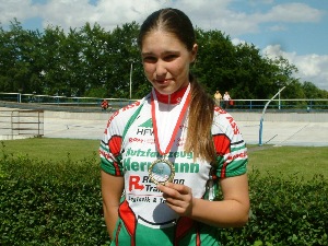 Wiebke Saß gewinnt Landesmeistertitel 2007 im Punktefahren der Schülerinnen