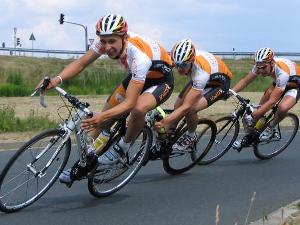Team Jenatec beim Kriterium in L&uuml;tzschena-Stahmeln.