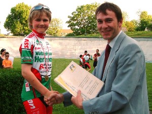 Niklas Kühne wurde vom Förderkreis Radsport Gera e.V. zum Geraer Nachwuchsradsportler des Monats April gewählt.