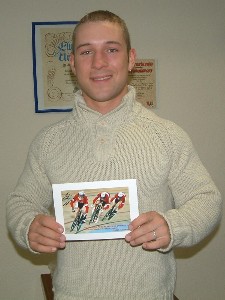 Robert Förstemann bedankt sich beim SSV Gera für die Unterstützung in der Saison 2007.