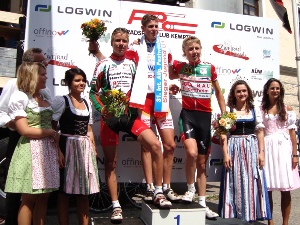 Thomas Reichardt belegte im Kriterium der Jugend beim 31. Allg&auml;uer Festwochenpreis in Kempten nach 30 km den 2. Platz. (Foto: Ute Reichardt)