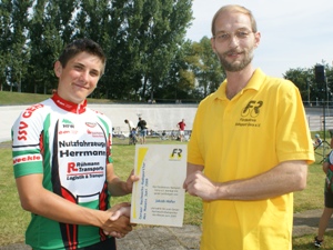 Jakob Höfer wurde vom Förderkreis Radsport Gera e.V. zum Geraer Nachwuchsradsportler des Monats Juni gewählt.
