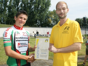 Jakob Höfer wurde vom Förderkreis Radsport Gera e.V. zum Geraer Nachwuchsradsportler des Monats Juni gewählt.