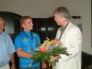 Empfang für EM-Goldmedaillengewinner René Enders bei Geras OB Dr. Norbert Vornehm